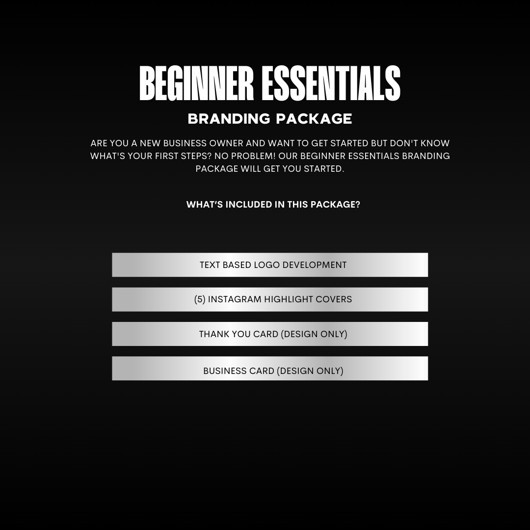 Beginner Essentials Package