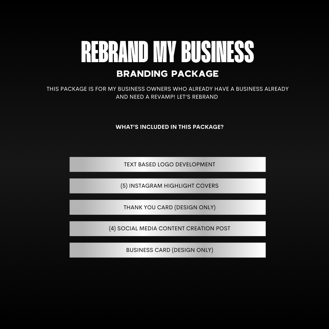 Rebrand My Business Package