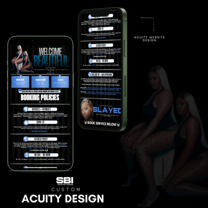 Acuity Booking Site Design